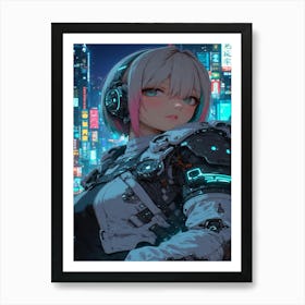 Anime Girl 3 Art Print