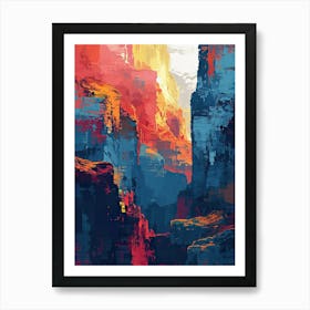 Grand Canyon | Pixel Art Series Art Print