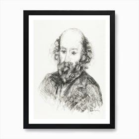 Portrait Of Cezanne (1902), Pierre Auguste Renoir Art Print