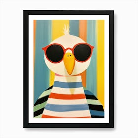 Little Duck 1 Wearing Sunglasses Art Print