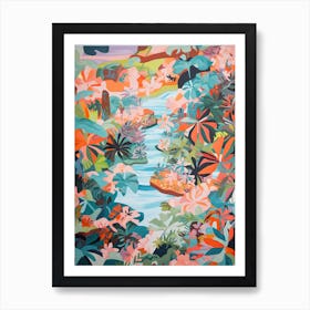 Summer Hawaii Pattern 3 Art Print