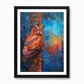 Owl In The Tree Art Print