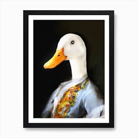 Duck Edwin Le Blanc Pet Portraits Poster