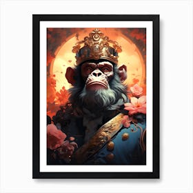 King Of Monkeys Art Print
