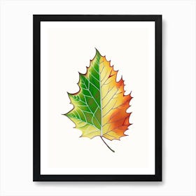 Maple Leaf Warm Tones 5 Art Print