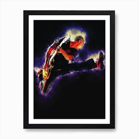 Spirit Of Mike Mccready Jump On Stage Pearl Jam Art Print