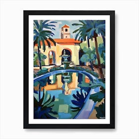 Balboa Park Garden Painting 3 Art Print