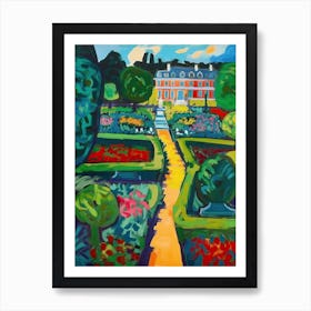 Luxemburg Gardens, France, Painting 4 Art Print