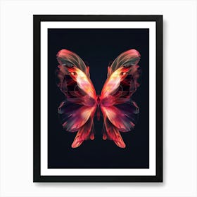 Abstract Butterfly 7 Art Print