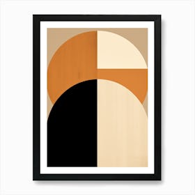 Monochrome LoRrach Geometric Reflection Art Print