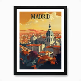 Madrid Spain Honeymoon Gifts Art Print