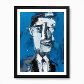 Portrait Of A Man Style Abstract Art Print