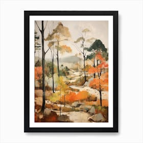 Autumn Fall Trees In The Woods 3 Art Print