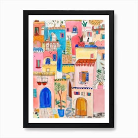 Lima, Dreamy Storybook Illustration 1 Art Print