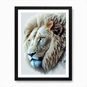 Lion Head 59 Art Print