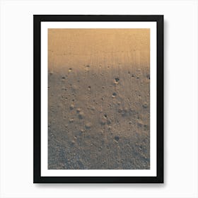 Abstract sand texture on the beach Art Print