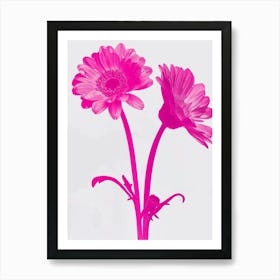 Hot Pink Gerbera Daisy 2 Art Print