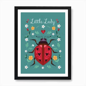 Little Lady Ladybird Art Print