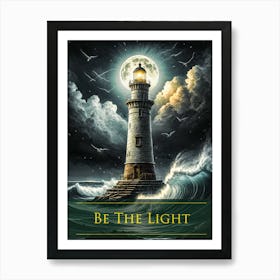 Be The Light - Lighthouse Art Print