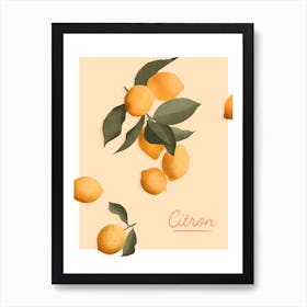 Citron Art Print