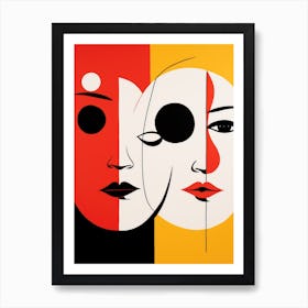 'Two Faces' 1 Art Print