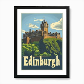 Aihrgdesign A Vintage Travel Poster Of Edinburgh Featuring Th 5feb3025 428a 4e67 A795 21b48a0e6f86 3 Art Print