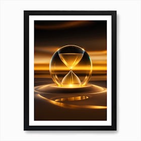 Golden Hourglass Art Print