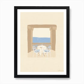 Dinner With View Art Print