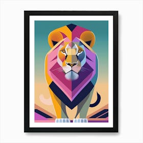 Lion, Animal Wildlife Art Print