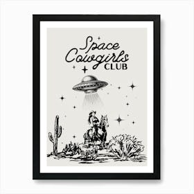 Space Cowgirls Club 4 Art Print