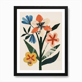 Painted Florals Amaryllis 5 Art Print