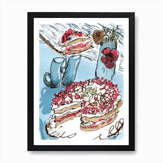 Cake Still Life  Art Print