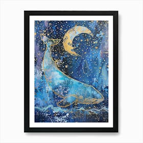 Whale In The Sky 2 Art Print