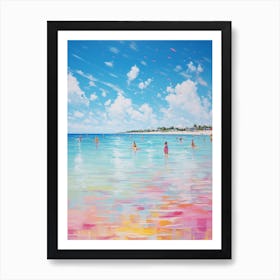 An Oil Painting Of Seven Mile Beach, Negril Jamaica 2 Art Print