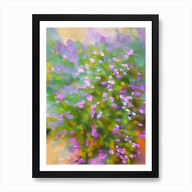 Purple Waffle Plant 2 Impressionist Painting Art Print