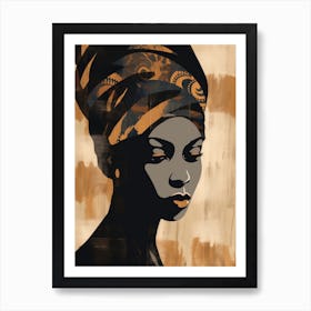 African Woman With Turban Art Print