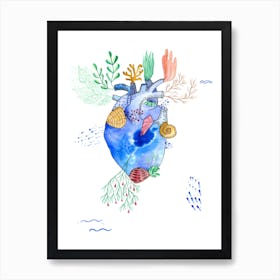 Heart Of The Sea Art Print
