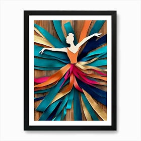 Swirling Ballerina Art Print