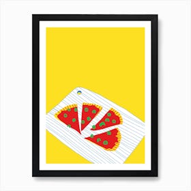 Half A Pizza Art Print