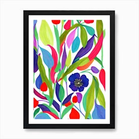 Okra Marker vegetable Art Print