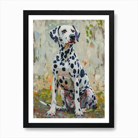 Dalmatian Acrylic Painting 2 Art Print