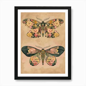 Radiant Butterflies William Morris Style 1 Art Print