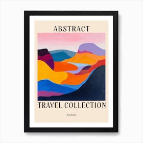 Abstract Travel Collection Poster Australia 2 Art Print