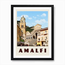 Amalfi Italy Travel Poster Art Print