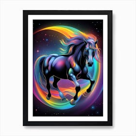 Rainbow Horse 18 Art Print