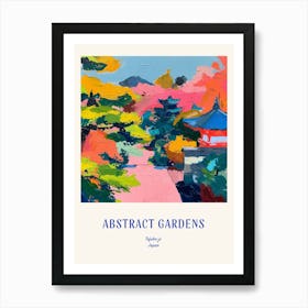 Colourful Gardens Tofuku Ji Japan 2 Blue Poster Art Print