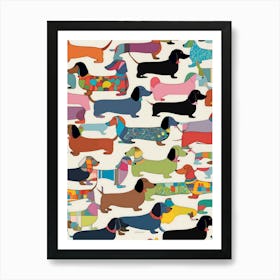 Dachshunds Art Print