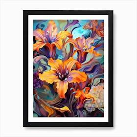 Tiger Lily Jungle Art Print