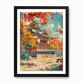 Nara Park Mid Century Modern 1 Art Print