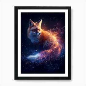 Fox In Space Poster